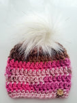 Neapolitan Faux Fur Pom Hat