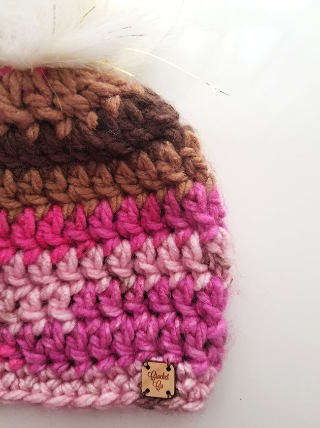 Neapolitan Faux Fur Pom Hat