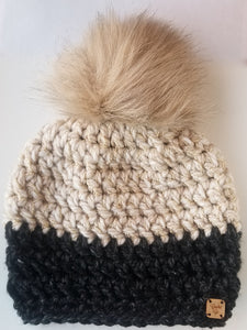 Gilded Faux Fur Pom Hat