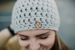 Silver Lining Faux Fur Pom Hat