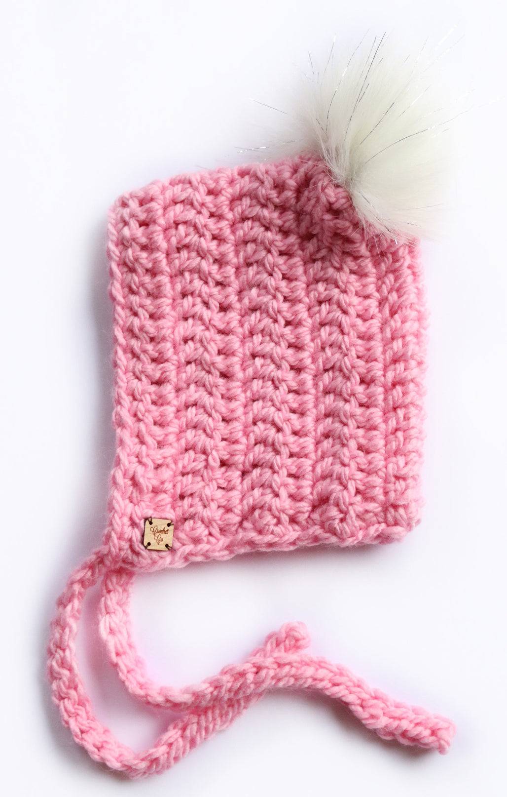 Rosy Cheeks Faux Fur Pom Bonnet